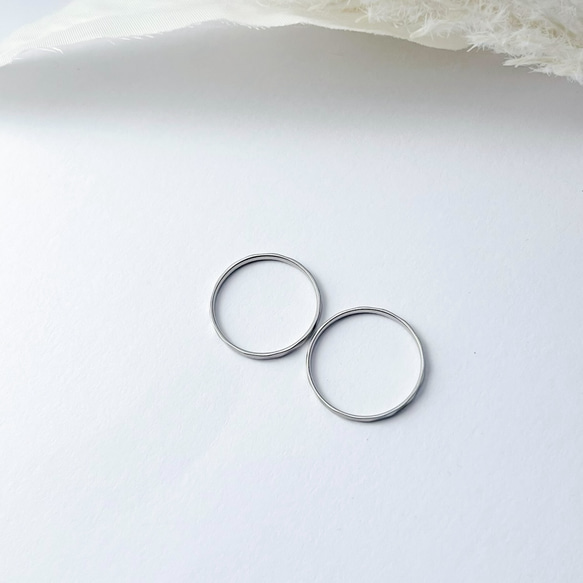 『特別な日に贈るジュエリー』 シルクマット加工 刻印 リング マリッジリング 指輪 ステンレス 金属アレルギー対応 8枚目の画像