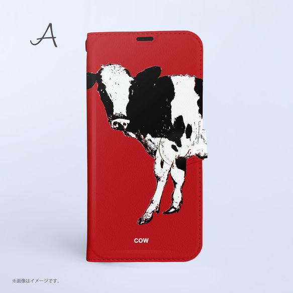 Original手帳型iPhoneケース「COW」 3枚目の画像