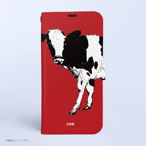 Original手帳型iPhoneケース「COW」 1枚目の画像