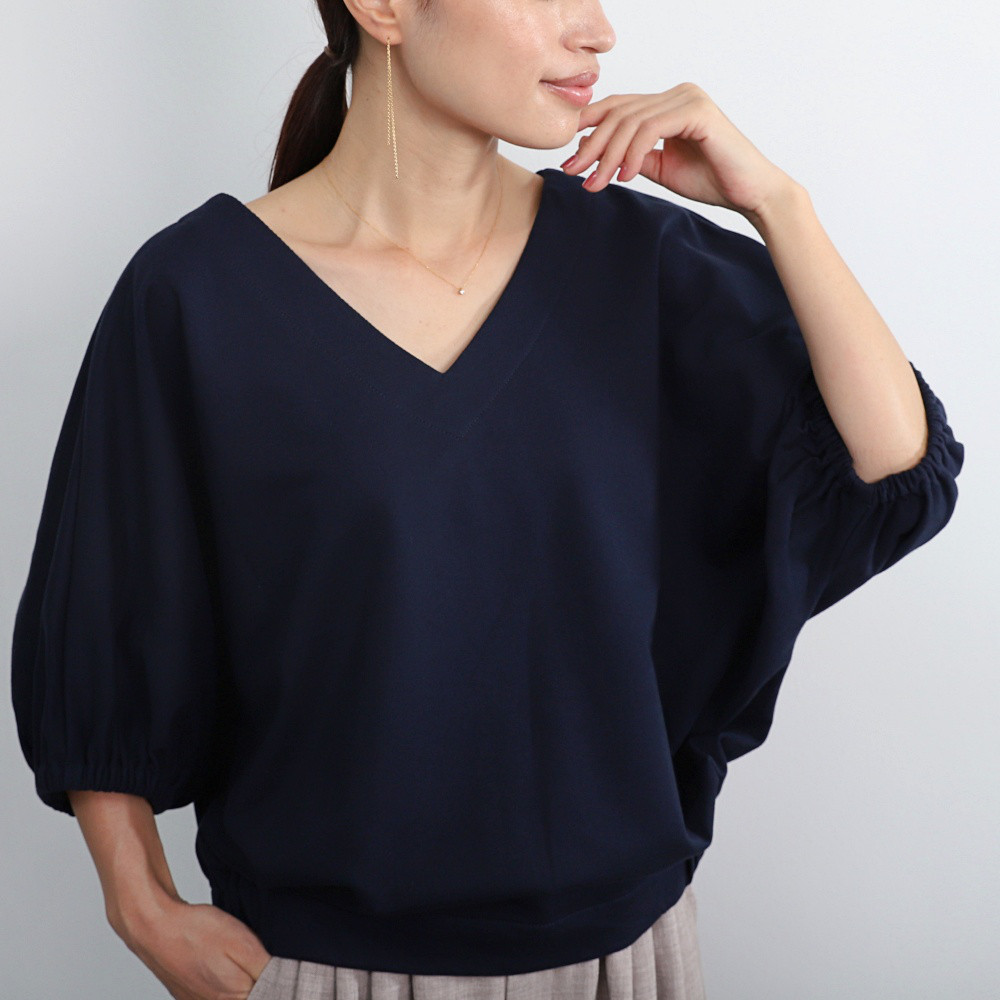 前後 2Way スウェット ドルマン トップス　ネイビー　0185NV 6,557円