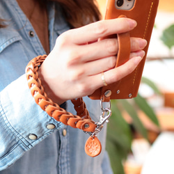 CALEE - × HIGH FIVE FACTORY LEATHER MULTI WRIST STRAP (BLACK