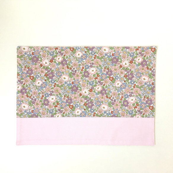 弁当袋&コップ袋セット　小花柄×ピンク　入園入学グッズ 5枚目の画像