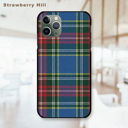 日常 に溶け込む 上質 な チェック柄 タータン チェック スマホケース