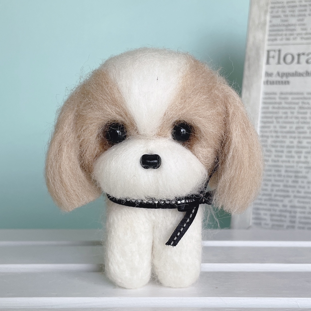 最適な価格 犬 シーズーの羊毛フェルト 羊毛フェルト 通販 chai♡hima 羊毛フェルト