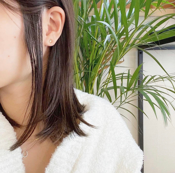 アウトレット⭐︎50%off⭐︎Moon earrings 4枚目の画像