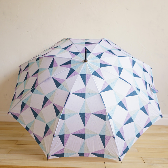 竹の傘 kaleido 晴雨兼用 長傘 ALCEDO 161006 日傘 雨傘 カレイド 16枚目の画像