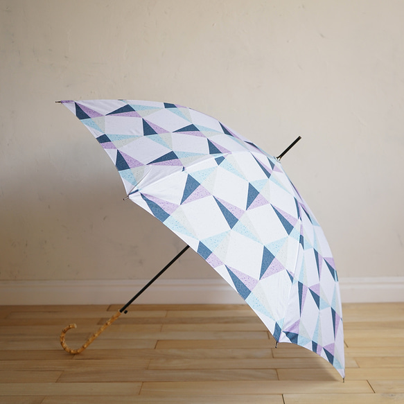 竹の傘 kaleido 晴雨兼用 長傘 ALCEDO 161006 日傘 雨傘 カレイド 12枚目の画像