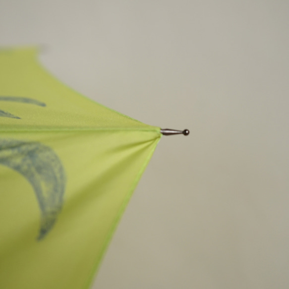 竹の傘 moon yellow 晴雨兼用 長傘 ALCEDO 161012 日傘 雨傘 黄色 14枚目の画像