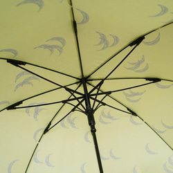竹の傘 moon yellow 晴雨兼用 長傘 ALCEDO 161012 日傘 雨傘 黄色 15枚目の画像