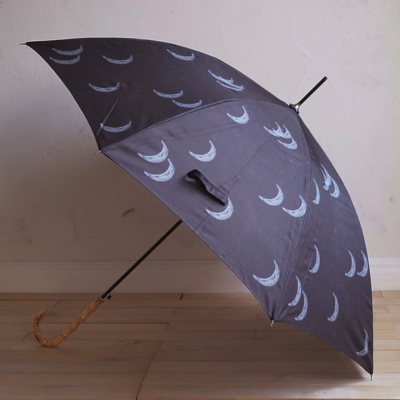 【預約特賣】竹傘moon black 日曬雨淋長傘 ALCEDO 161013 遮陽傘 第11張的照片