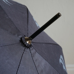 竹の傘 moon black 晴雨兼用 長傘 ALCEDO 161013 日傘 雨傘 16枚目の画像