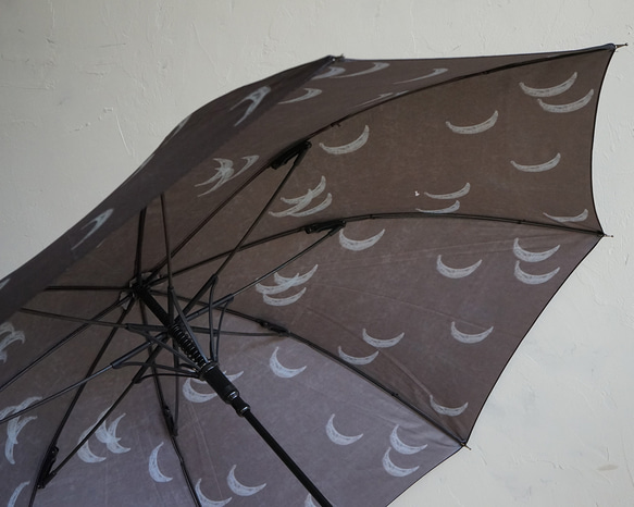 竹の傘 moon black 晴雨兼用 長傘 ALCEDO 161013 日傘 雨傘 15枚目の画像