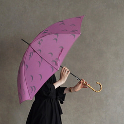 竹傘 月粉紅 防曬防雨長傘 ALCEDO 161017 陽傘傘 月亮粉紅色 第1張的照片