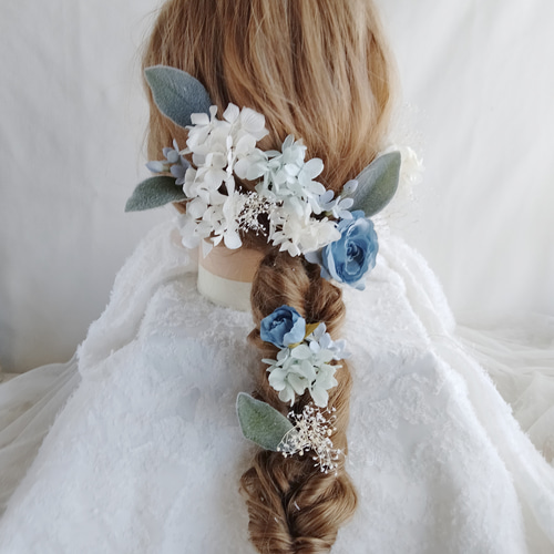 ナチュラルウェディングのヘアアクセサリー フォトウェディング