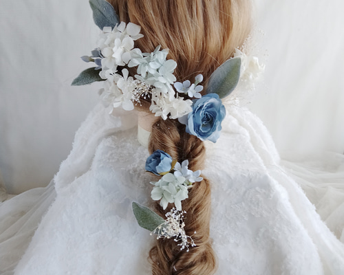 ナチュラルウェディングのヘアアクセサリー フォトウェディング