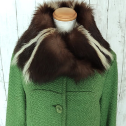 new antique fur ¶ 希少スカンクファーnejiriスヌード「raskin  
