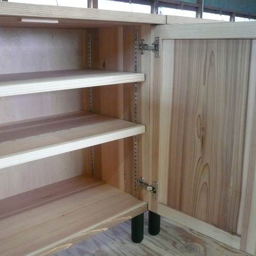 【marboron様 お打合せ用】杉無垢材を使ったレジカウンター 折り畳み式 marboron様 お打合せ用】杉無垢材を使ったレジカウンター 折り畳み式