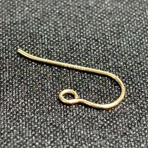 【14kgf】一粒ピアス ミニピアス (2ペア)、フックピアス(2ペア) 高品質 14kgf デザインフック 小 ピアス パーツ 2ペア 4個 金具