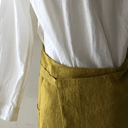 厚手透け感無いエプロンお探しの方にお勧め＊ベルギーリネン100%２５番手 9枚目の画像