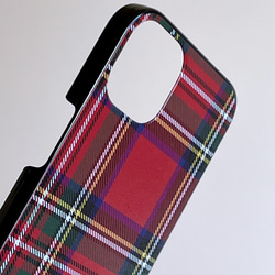 タータン チェック 青 スマホケース 樹脂  スマホカバー けいたいカバー グーグル 5枚目の画像