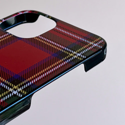 タータン チェック 青 スマホケース 樹脂  スマホカバー けいたいカバー グーグル 7枚目の画像
