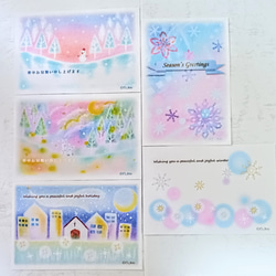 パステルアート 青い鳥の祝福 パステル画原画 お祝 プレゼント ギフト