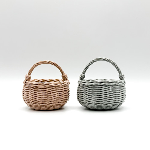 再販】手乗りサイズのミニバスケット（多色展開） フリーボックス