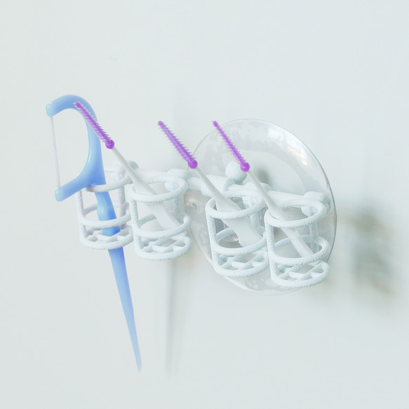 歯間ブラシ　ホルダー　4本用　【吸盤】 3枚目の画像