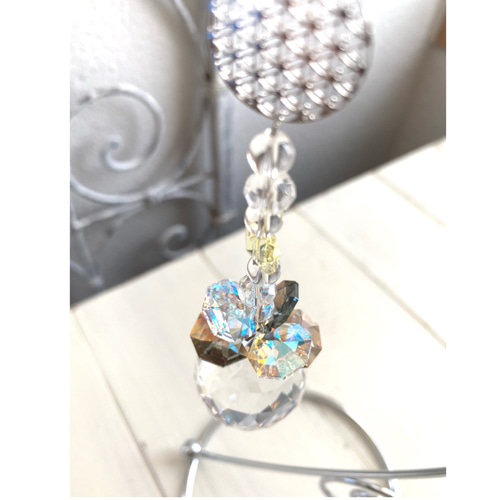 スワロフスキー♡Aurora flower。:.゜ஐ⋆*サンキャッチャー♡ スワロフスキー♡Aurora flower。:.゜ஐ⋆*サンキャッチャー♡