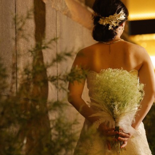 かすみ草クラッチブーケM フラワーベール ウェディング 結婚式 ドライ