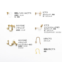 アマゾナイトのイヤリング（ノンホールピアス） 4枚目の画像