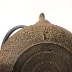 南部鉄器　鉄瓶 「平丸糸目」 ひさご色　1.2L 5枚目の画像