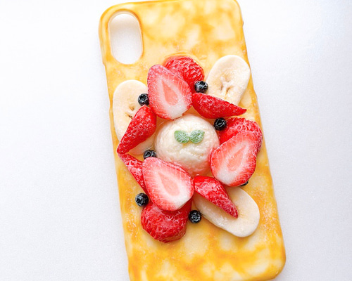 受注製作】フルーツクレープのiPhoneケース【食品サンプル iPhone