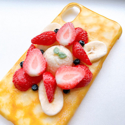 受注製作】フルーツクレープのiPhoneケース【食品サンプル