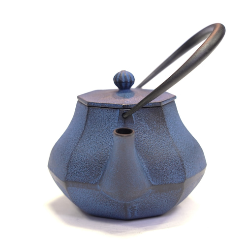 南部鉄器 鉄瓶 「みやび」 青 0.4L その他キッチン小物 南部鉄器工房