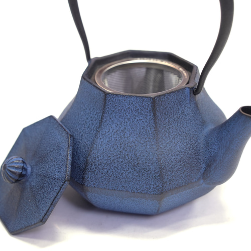 南部鉄器 鉄瓶 「みやび」 青 0.4L その他キッチン小物 南部鉄器工房