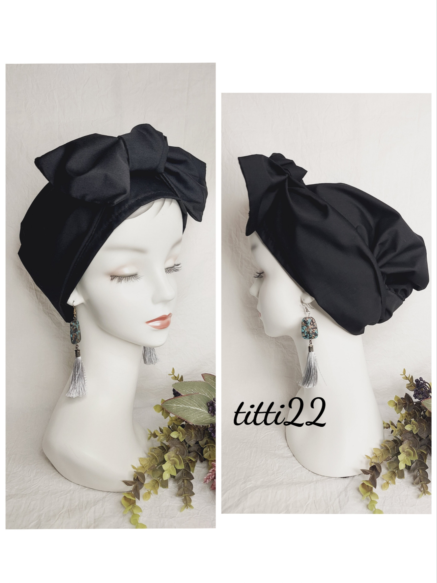 【人気NO1！定番ブラック】帽子にもなるヘアターバン 4,250円