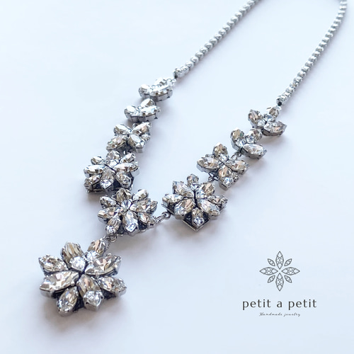 希少◆チェコ　ウランガラスヴィンテージネックレス◆Bijoux.M.G◆ワセリン 希少◇チェコウランガラスヴィンテージネックレス◇Bijoux.M.G