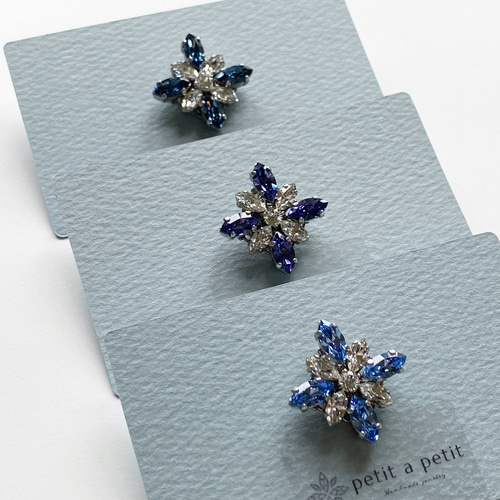 スワロフスキー®︎ ブローチ(S) clématite タンザナイト ギフト