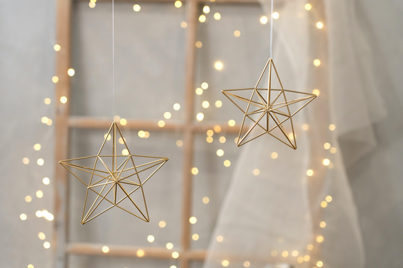 biulah モビール 2点セット ヒンメリ 真鍮 mobile