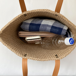 シンプルな麻ひものバック 4枚目の画像