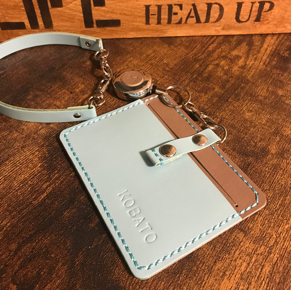 7色の革から自由にカスタマイズ！I Dケース カードケース  パスケース 名入れ無料 6枚目の画像