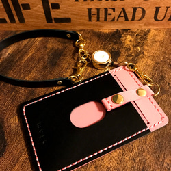 7色の革から自由にカスタマイズ！I Dケース カードケース  パスケース 名入れ無料 13枚目の画像