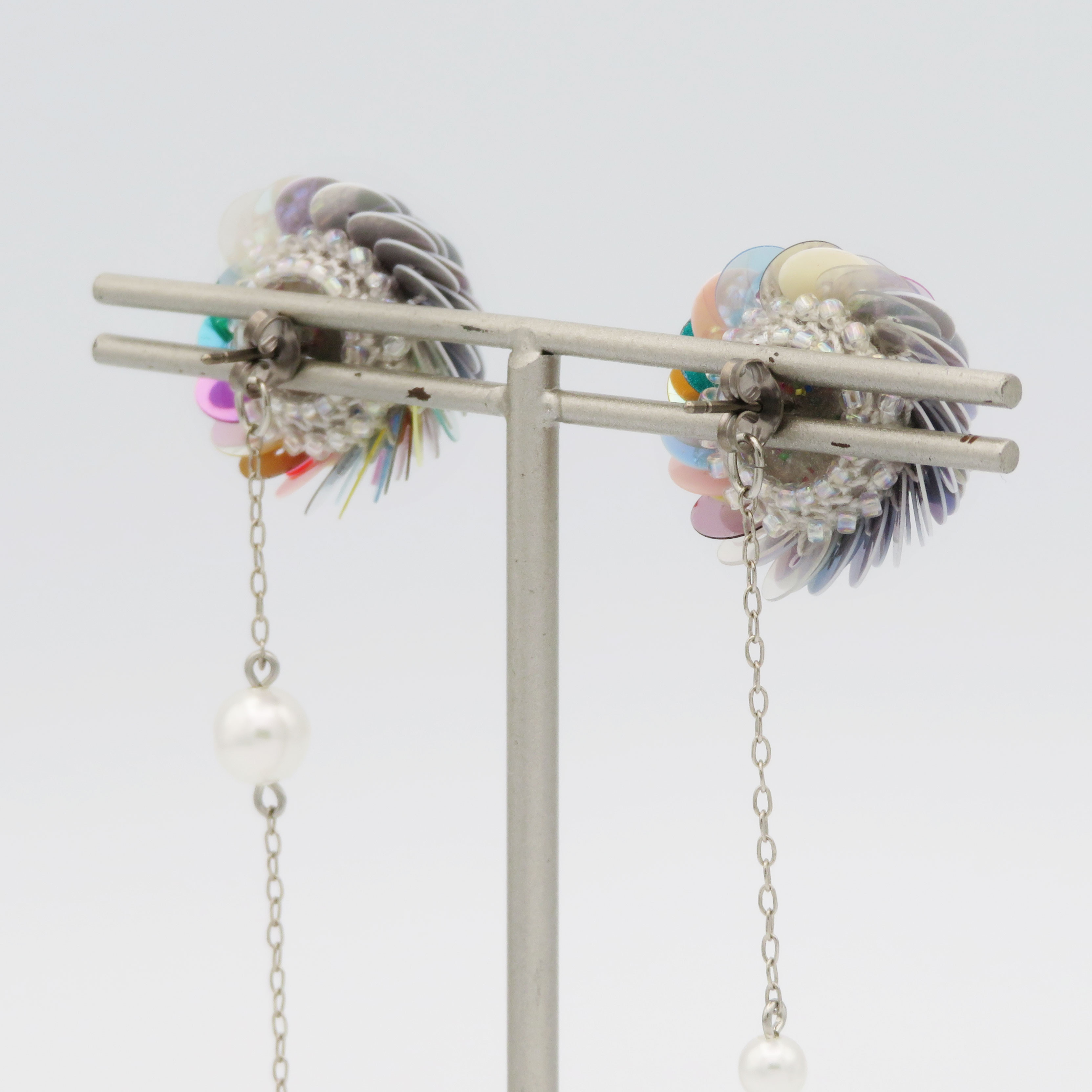 スパンコールピアス＜art プチ>GR