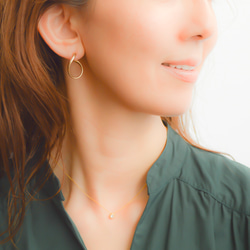 【送料無料】kainari hoop pierces n524 4枚目の画像