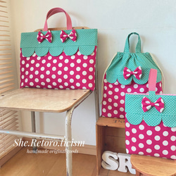 サイズオーダー可】不思議の国のアリス＊入園入学＊レッスンバッグなど