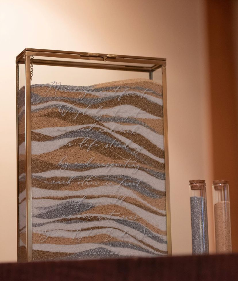 サンドセレモニー　真鍮フレーム　結婚証明書 　S20100