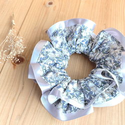 リバティ ゴム替えできる サテンダブルフリルシュシュ ＜May Morris