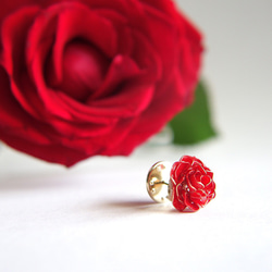 紅玫瑰別針胸針胸花別針徽章 第2張的照片