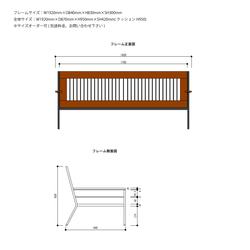 ＼送料無料／[Y.T Sofa 3seater]3人掛けソファ 帆布 コーデュロイ アイアン 無垢 おしゃれ-95_c- 5枚目の画像